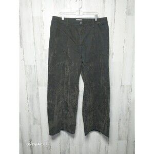 Women's High-Rise Flocked Sailor Wide Leg Ankle Jeans Size 17r Universal Thread